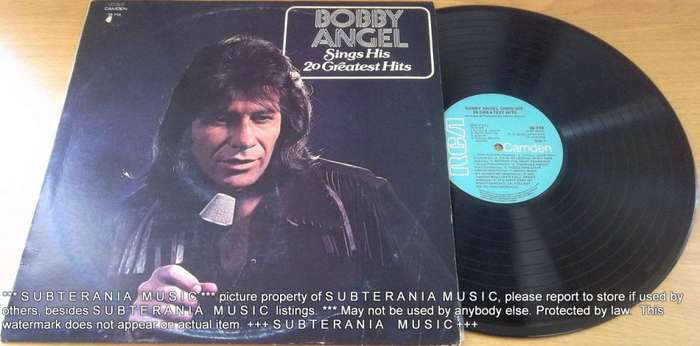 BOBBY ANGEL Sings His 20 Greatest Hits Vinyl Record