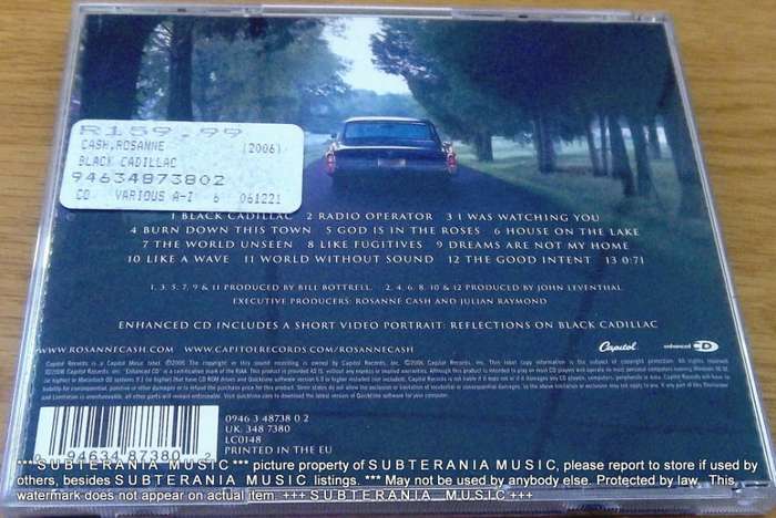 ROSANNE CASH Black Cadillac  [Shelf G Box 14]
