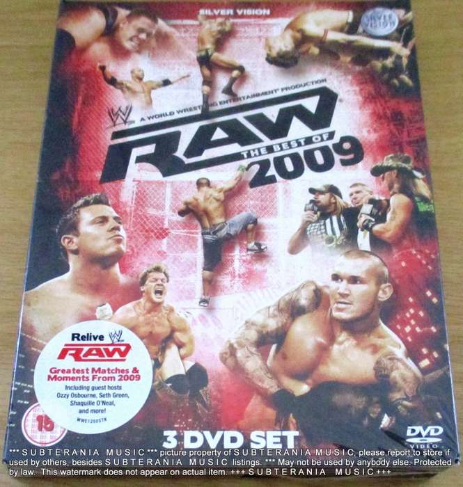 WWE RAW The Best of 2009  3 X DVD  [sealed]