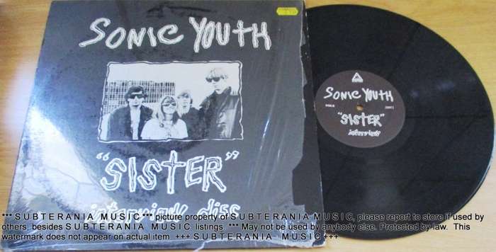 SONIC YOUTH `Sister` Interview Disc [in office] non - music