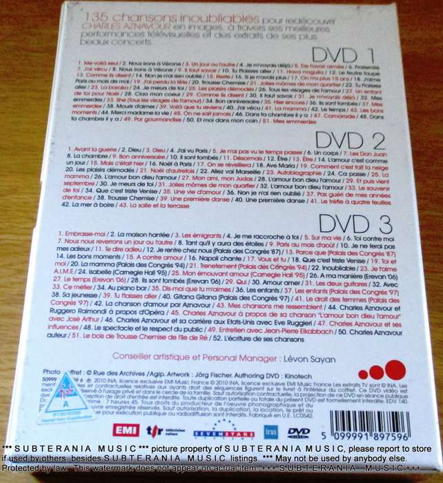 CHARLES AZNAVOUR Anthologie 2: 1973 - 1999 DVD