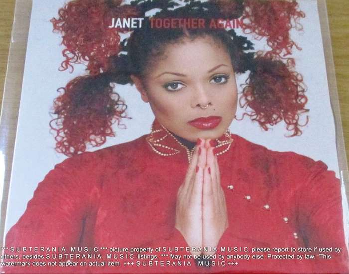 JANET JACKSON Together Again 1997 European Pressing CD Single card sleeve