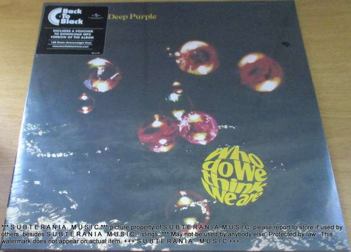 DEEP PURPLE Who Do We Think We Are Vinyl, LP