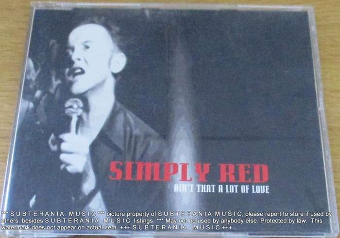 SIMPLY RED Ain`t that a Lot of Love CD Single  [Shelf G Box 23]