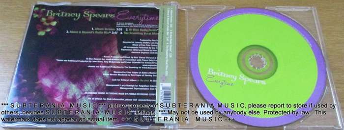BRITNEY SPEARS Everytime  UK IMPORT CD Single