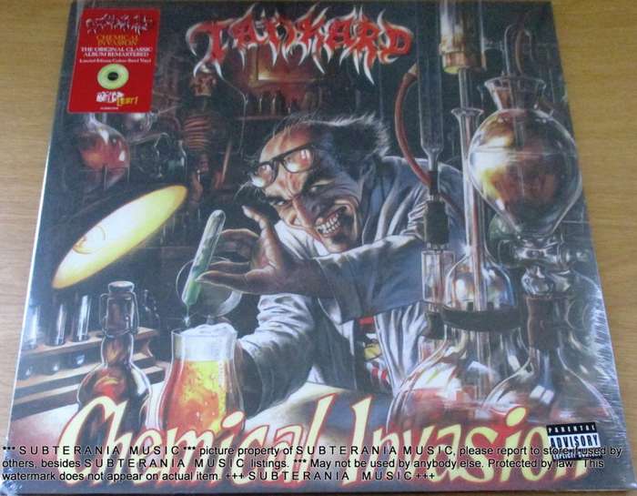 TANKARD Chemical Invasion Ltd Edition colour swirl Vinyl LP Record Sealed