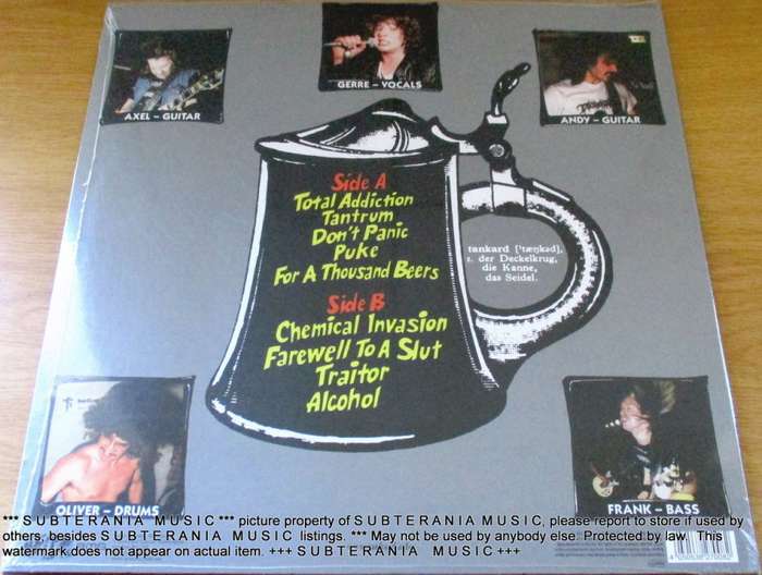 TANKARD Chemical Invasion Ltd Edition colour swirl Vinyl LP Record Sealed