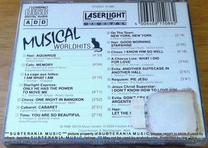 MUSICAL WORLD HITS  [Shelf G Box 23]