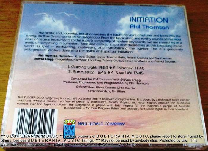 PHIL THORNTON Initiation  CD [Shelf G box 24] NEW WORLD MUSIC
