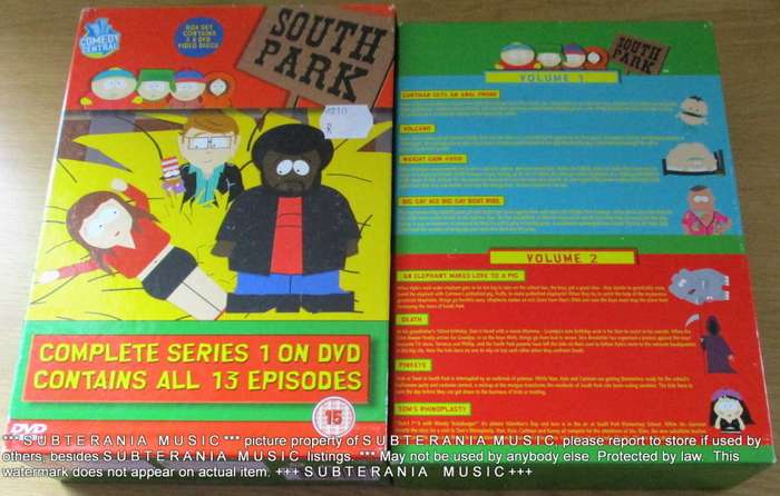 SOUTH PARK Complete Series 1 DVD Box set [BB TOP SHELF]