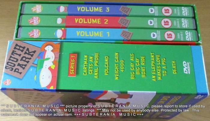 SOUTH PARK Complete Series 1 DVD Box set [BB TOP SHELF]