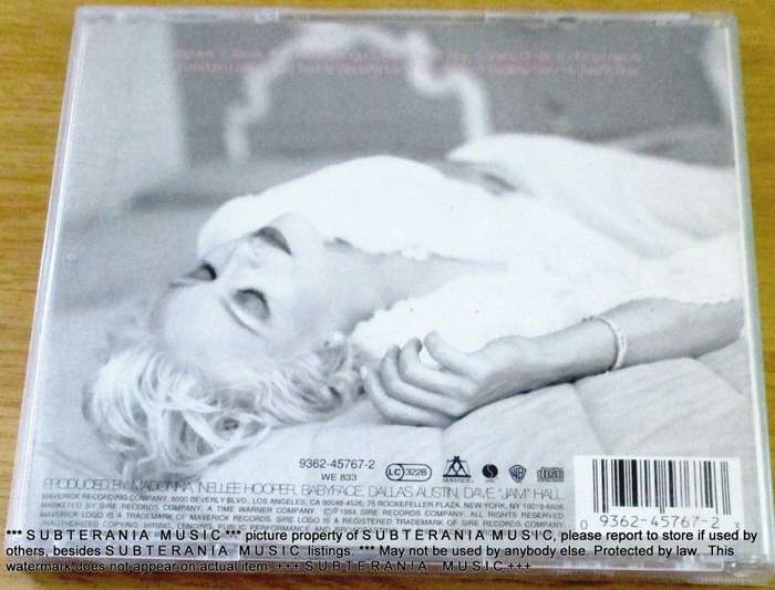 MADONNA Bedtime Stories IMPORT CD  [ex]