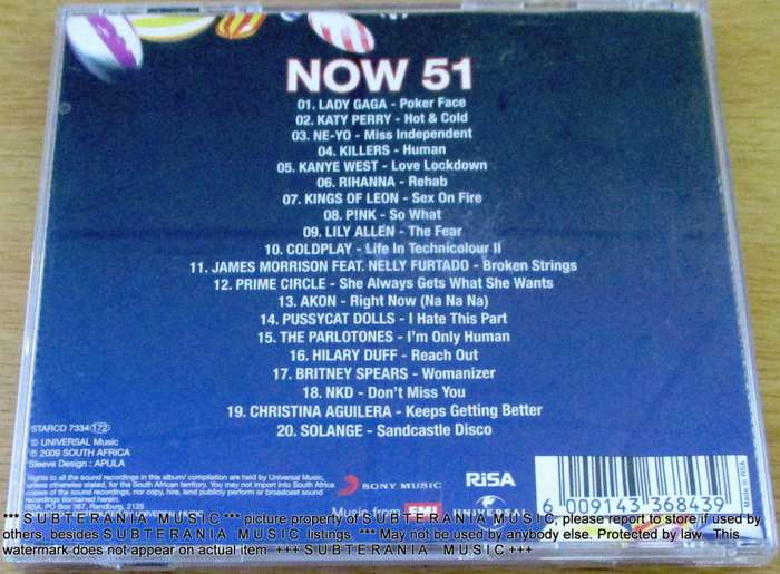NOW That`s What I Call Music 51 [Shelf G Box 9]