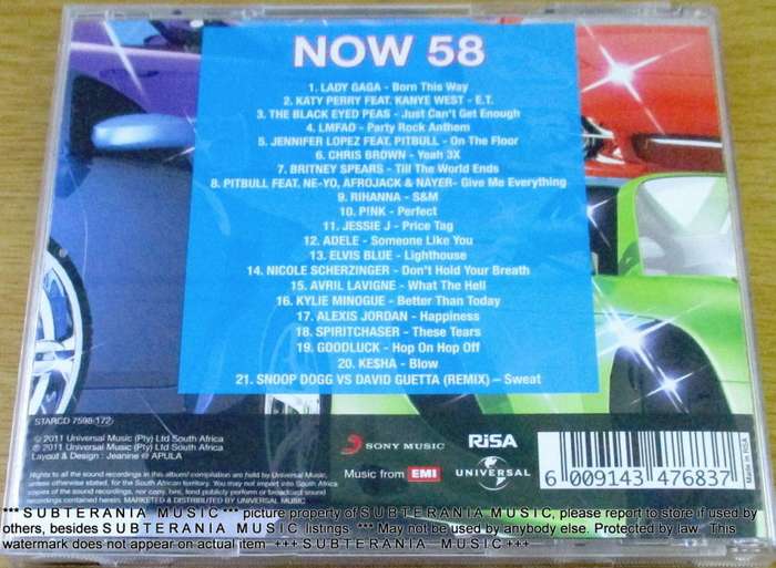 NOW That's What I Call Music 58   [Shelf G Box 9]
