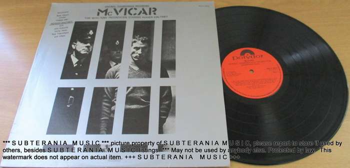 ROGER DALTREY  McVicar (Original Soundtrack Recording)VINYL RECORD