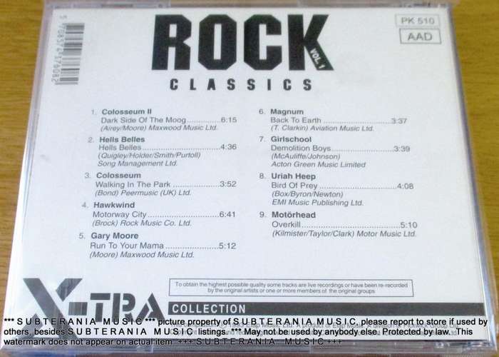 ROCK CLASSICS Volume 1   [Shelf G Box 5]