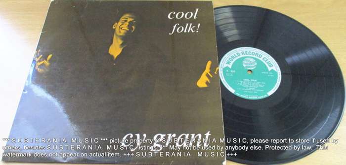CY GRANT Cool Folk!VINYL RECORD