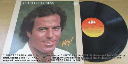 JULIO IGLESIAS Hey!  VINYL RECORD