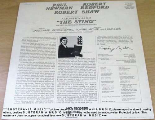 THE STING  O,S,T,. VINYL RECORD