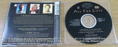 STING BRYAN ADAMS STING All For Love Maxi Single [Shelf G Box 20]