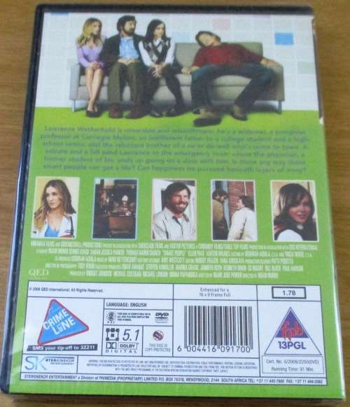 SMART PEOPLE DVD Dennis Quaid Sarah Jessica Parker Ellen Page