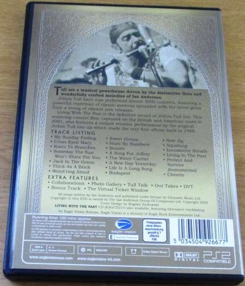 JETHRO TULL Living with the Past IMPORT DVD