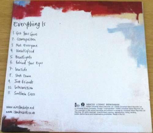 NINE BLACK ALPS Everything Promo CD [Shelf G Box 6]