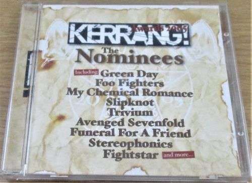 KERRANG! Nominees [Shelf G Box 18] Green Day Slipknot Trivium Avenged Sevenfold Foo Fighters