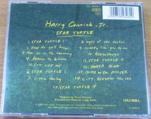 HARRY CONNICK. JR. Star Turtle CD [Shelf Z Box 8]