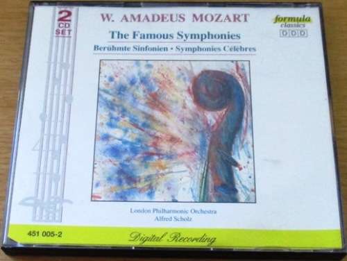 W. AMADEUS MOZART The Famous Symphonies 2XCD Formula Classics  [Classical Box 1]