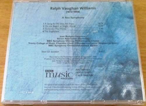 VAUGHAN WILLIAMS A Sea Symphony [Classical Box 3]