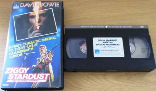 DAVID BOWIE Ziggy Stardust Concert VHS Video Cassette