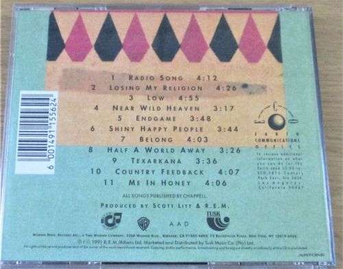 R.E.M. Out of Time CD   [Shelf Z Box 7]