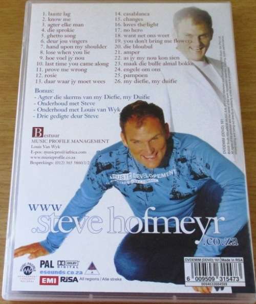 STEVE HOFMEYR  Grootste Platinum Treffers DVD