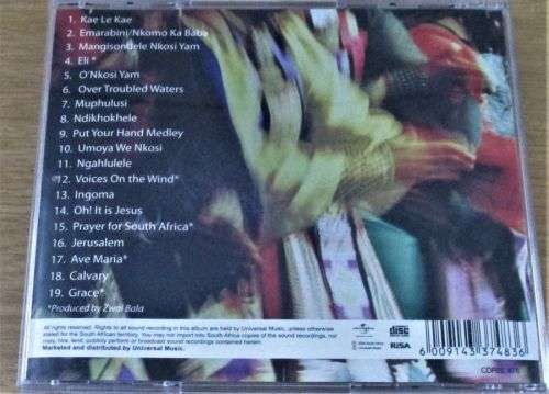 SOWETO GOSPEL CHOIR Grace CD  [Shelf Z Box 1]