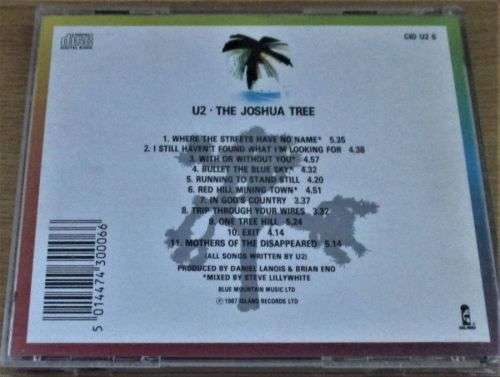 U2 The Joshua Tree  CD [Shelf Z Box 4]