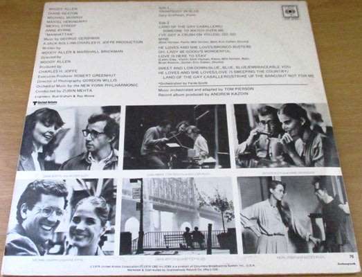 MANHATTEN by George Gershwin O.S.T. VINYL Record