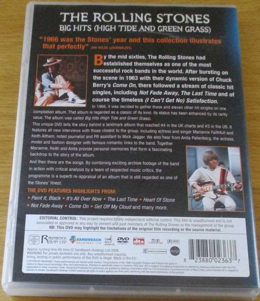 THE ROLLING STONES Big Hits High Tide and Green Grass DVD