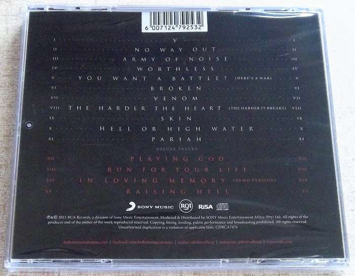 BULLET FOR MY VALENTINE Venom Deluxe Edition CD