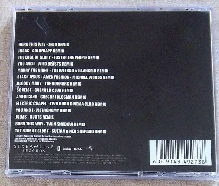 LADY GAGA Born This Way The Remixes CD