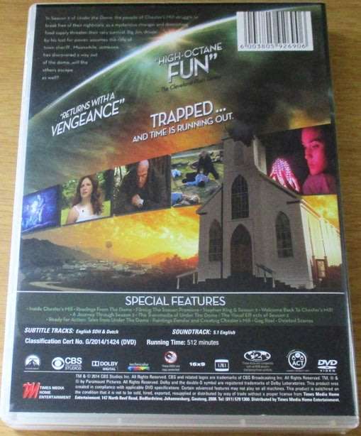 UNDER THE DOME The Complete Season 2