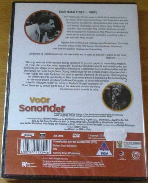 VOOR SONONDER South African Film