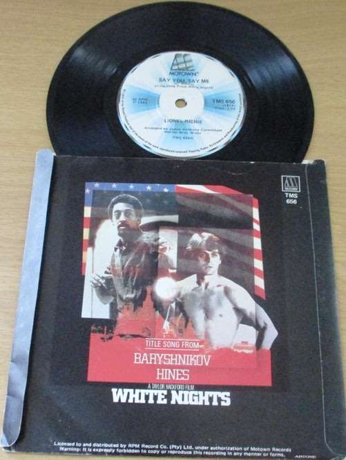 LIONEL RICHIE Say You Say Me 7` single VINYL record