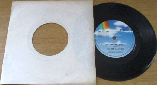 NIGHT RANGER Sentimental Street  7` single VINYL record