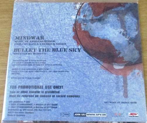 SEPULTURA Mindwar / Bullet the Blue Sky promo  [Shelf G Box 13]