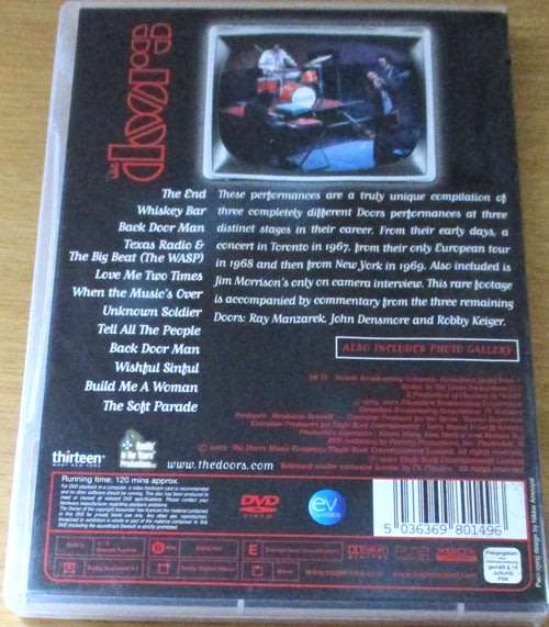 THE DOORS  Soundstage Performances DVD