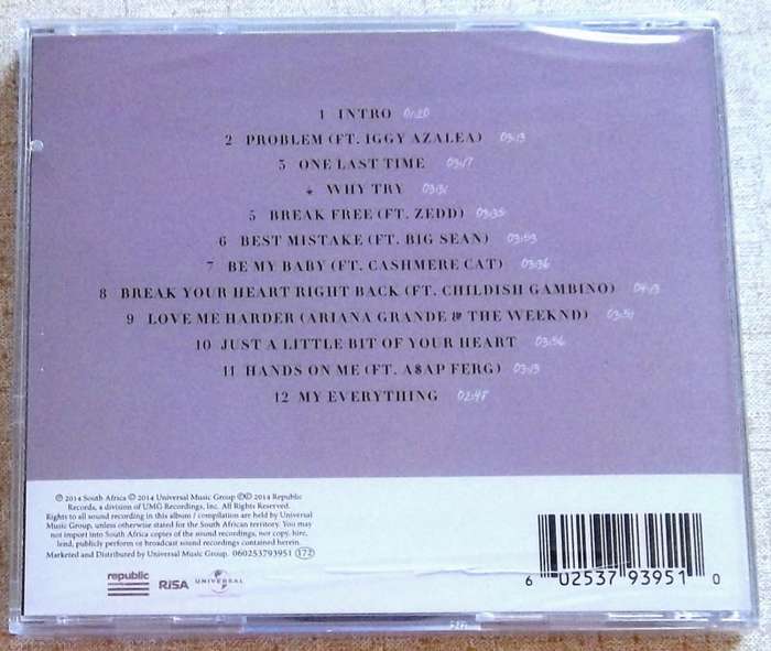 ARIANA GRANDE My Everything CD