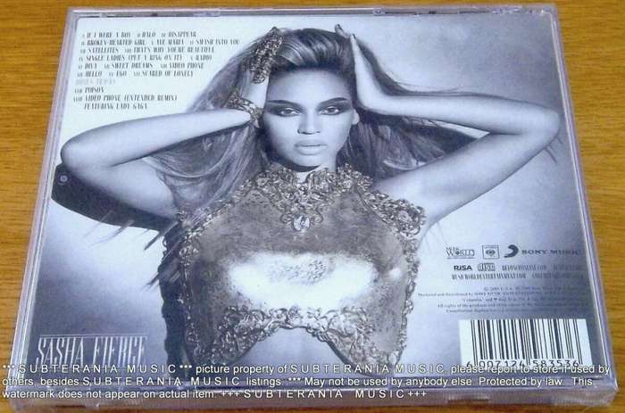 BEYONCE I Am Sasha Fierce Deluxe Edition SOUTH AFRICA Cat# CDCOL7295