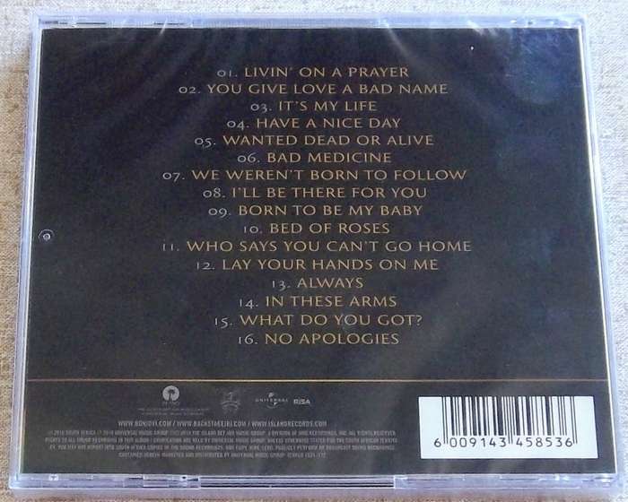 BON JOVI Greatest Hits CD