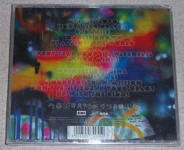 COLDPLAY Mylo Xyloto SOUTH AFRICA Catalogue# CDPCSJ 7261 SEALED